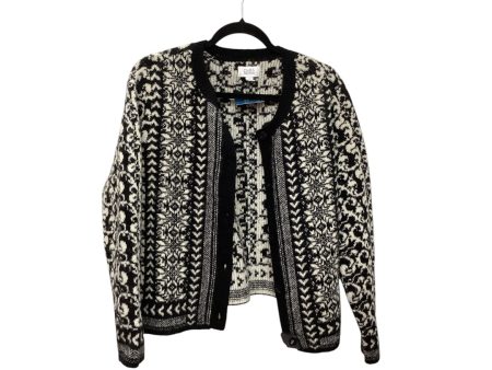 Cardigan By Croft And Barrow In Black & White, Size: L Supply