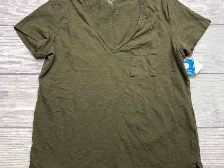 Top Short Sleeve Basic By Madewell In Green, Size: L on Sale