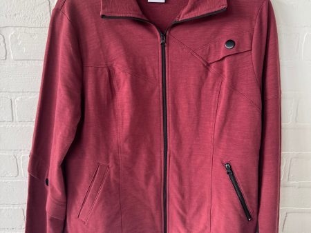 Athletic Jacket By Cabi In Red, Size: S Sale