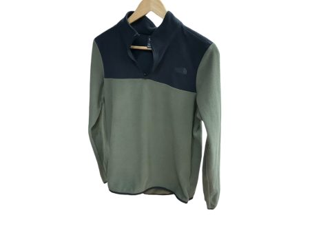 Athletic Top Long Sleeve Collar By The North Face In Green, Size: M Sale