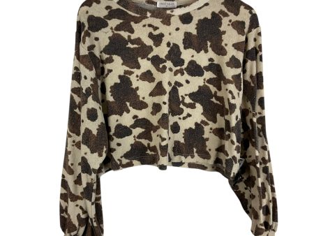 Top Long Sleeve By Vestique In Brown, Size: M Discount