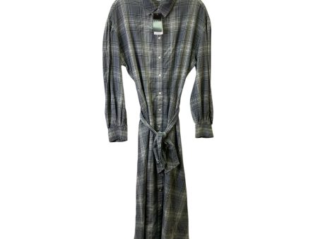 Dress Casual Maxi By Ralph Lauren In Grey, Size:10 on Sale