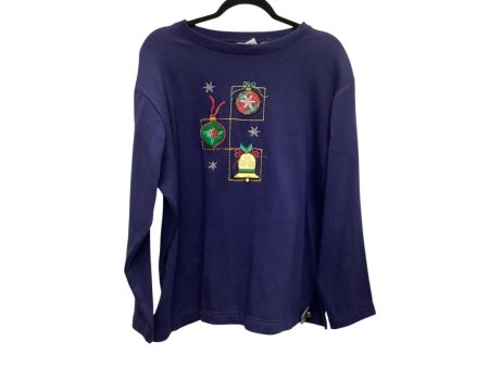 Sweatshirt Crewneck By Premier In Blue, Size: 1x Online Sale