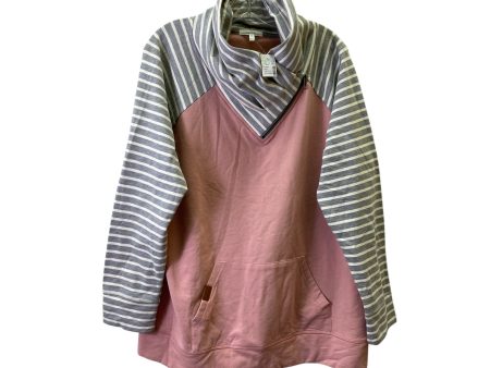 Athletic Sweatshirt Collar By Maurices In Pink, Size:1X on Sale