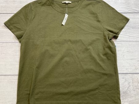 New! Top Short Sleeve Basic By Madewell In Green, Size: M Discount