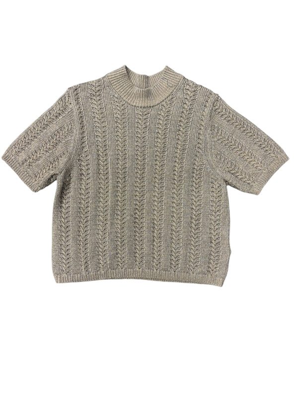 Sweater Short Sleeve By Gap In Gold, Size: Xxl Online Sale