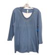 Top 3 4 Sleeve Basic By Morning Star In Blue, Size:M Online Hot Sale