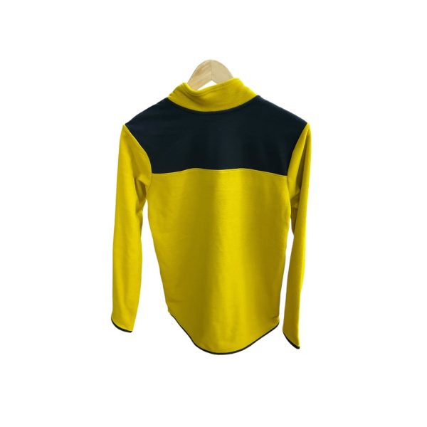 Athletic Top Long Sleeve Collar By The North Face In Yellow, Size: S Discount