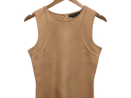 Top Sleeveless By Adrienne Vittadini In Tan, Size: M Online Hot Sale