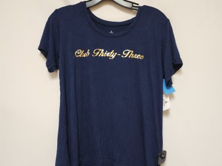 Top Short Sleeve Basic By Walt Disney In Blue, Size: S Fashion