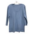 Top 3 4 Sleeve Basic By Morning Star In Blue, Size:M Online Hot Sale