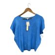 Sweater Short Sleeve By Cyrus Knits In Blue, Size: Xs on Sale