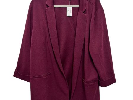 Blazer By Maurices In Maroon, Size: 1x For Sale