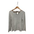 Sweater By Adrienne Vittadini In Grey, Size: S on Sale