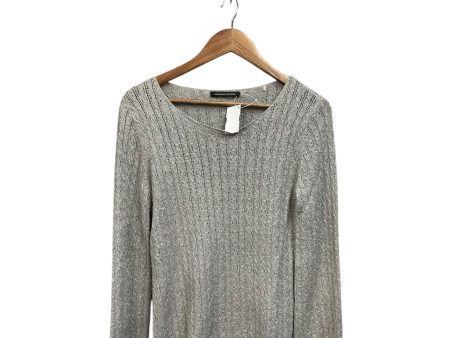 Sweater By Adrienne Vittadini In Grey, Size: S on Sale