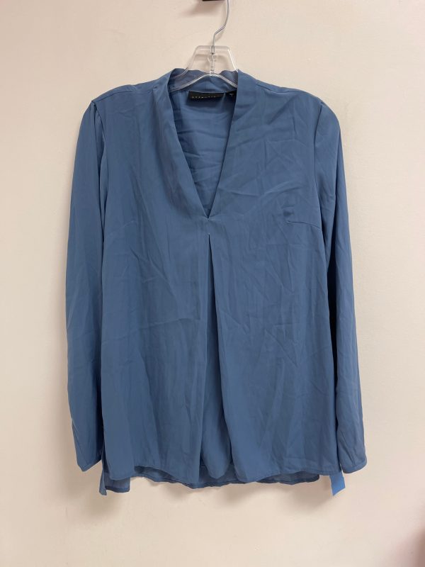 Top Long Sleeve By Attention In Blue, Size: S Hot on Sale