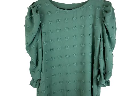 Top 3 4 Sleeve By Shein In Green, Size: M Online Hot Sale