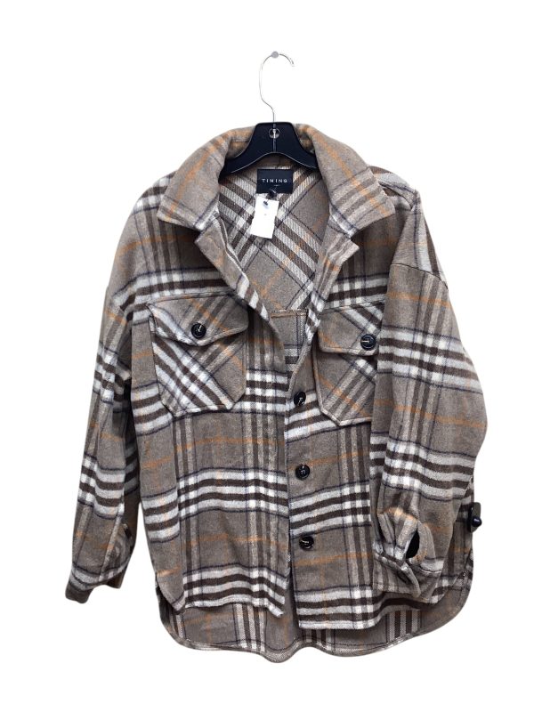 Jacket Other By Timing In Plaid Pattern, Size: S Online now