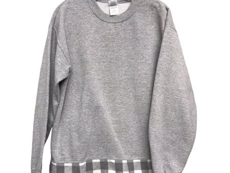 Sweatshirt Crewneck By Gildan In Grey, Size:M Discount