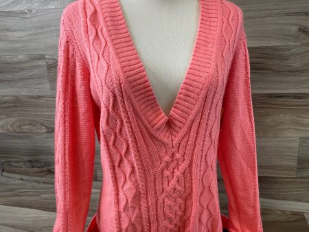 Top Long Sleeve By New York And Co In Coral, Size: M Online Sale