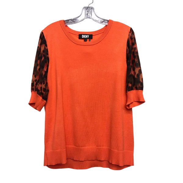 Top Ss By Dkny In Orange, Size:Xl Hot on Sale