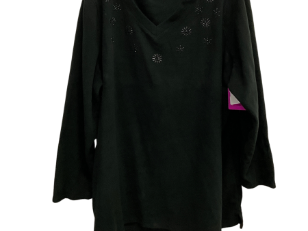 Top Long Sleeve By Just My Size In Black, Size: 3x For Sale