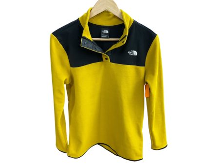 Athletic Top Long Sleeve Collar By The North Face In Yellow, Size: S Discount