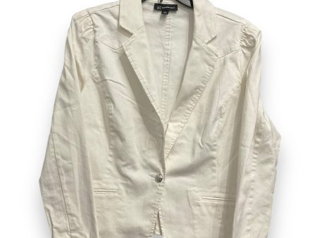 Blazer By Inc In White Denim, Size: L Online Hot Sale