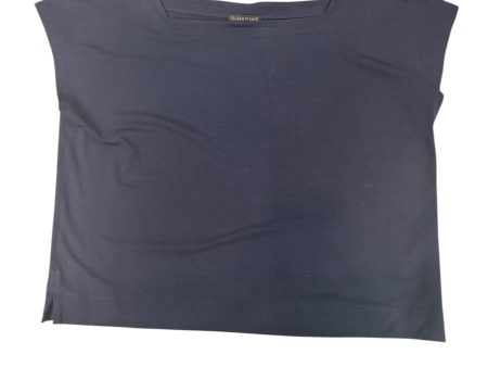 Top Short Sleeve By Eileen Fisher In Navy, Size: M Sale