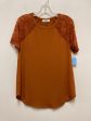 Top Short Sleeve By Zenana Outfitters In Orange, Size: S on Sale