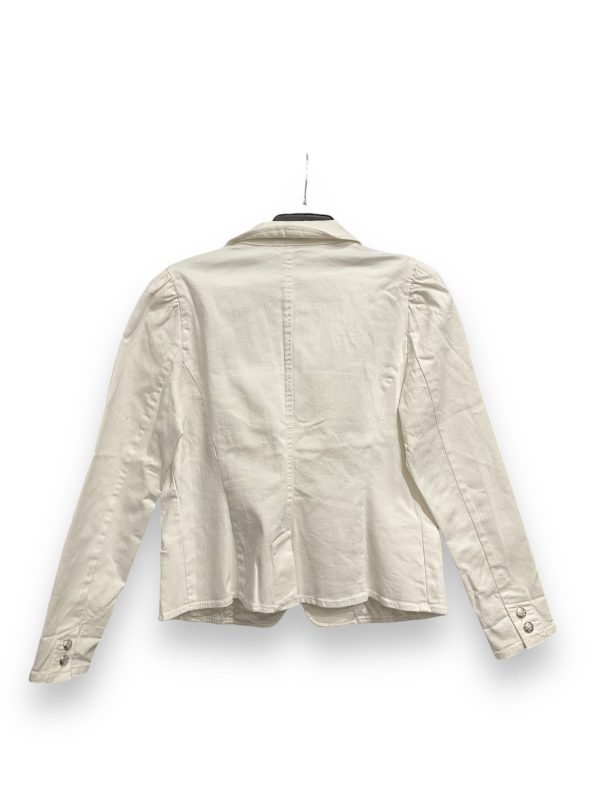 Blazer By Inc In White Denim, Size: L Online Hot Sale