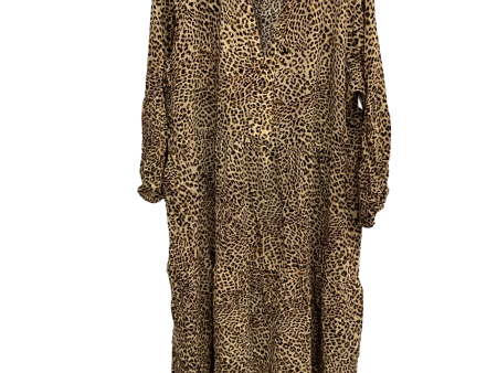 Dress Casual Midi By Terra & Sky In Leopard Print, Size: 2x Discount