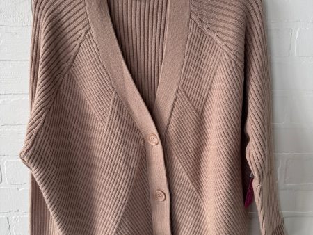 Sweater Cardigan By Dra In Tan, Size: M Hot on Sale