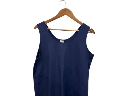 Top Sleeveless Basic By Chicos In Navy, Size: Xl Online Sale