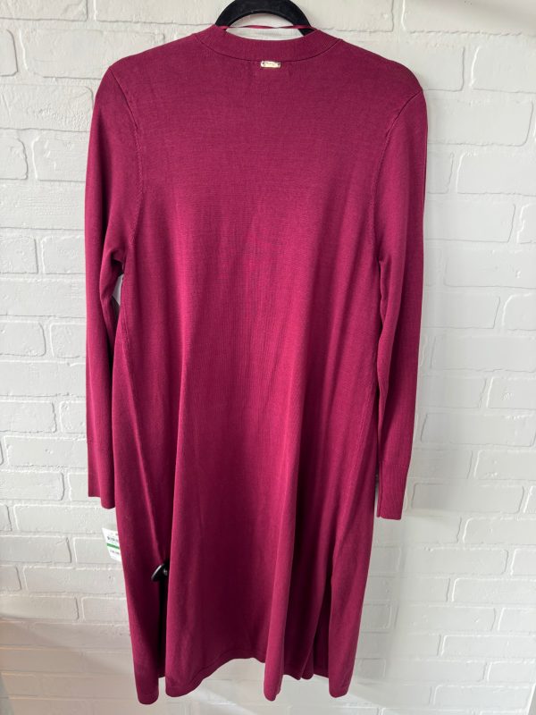 Sweater Cardigan By Thalia Sodi In Maroon, Size: L Cheap