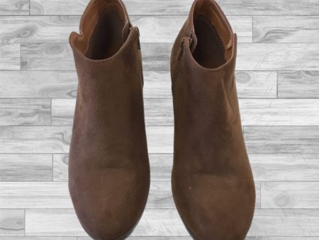 Shoes Heels Block By Soda In Brown, Size: 7.5 Cheap