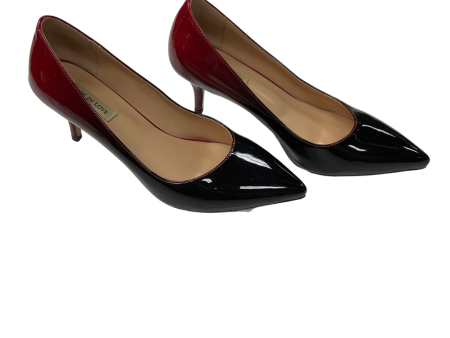 Shoes Heels Kitten By Clothes Mentor In Black & Red, Size: 7 Online Sale