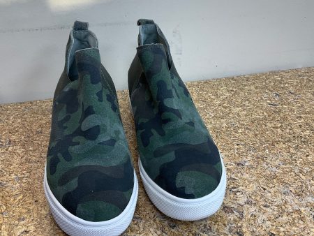 Shoes Heels Platform By Steve Madden In Camouflage Print, Size: 9.5 Online Hot Sale