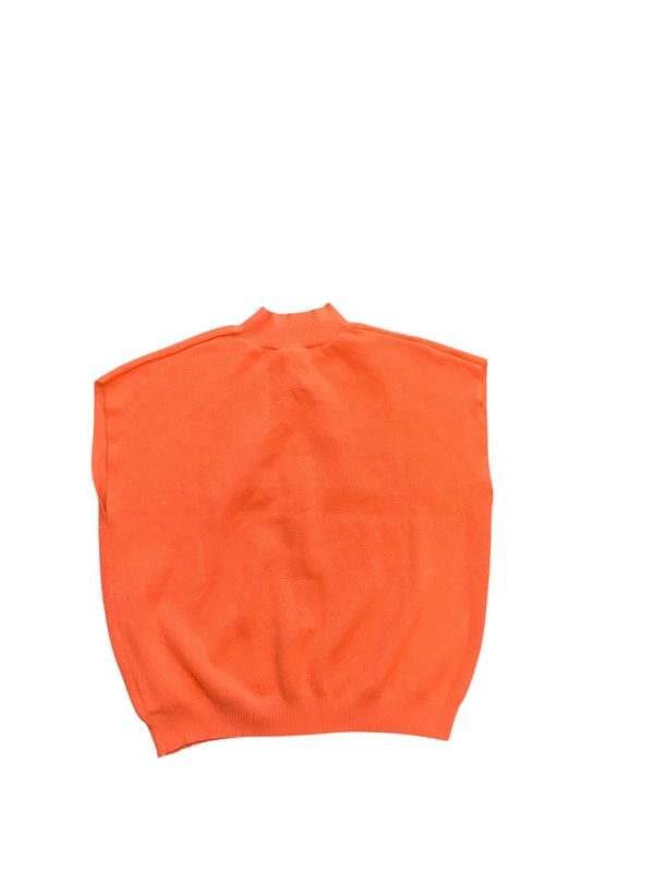 Top Short Sleeve Basic By Shein In Orange, Size: L on Sale