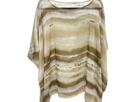 Tunic Short Sleeve By Coldwater Creek In Tie Dye Print, Size: Os Sale