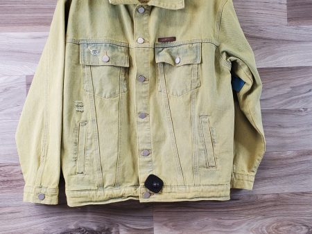 Jacket Denim By Clothes Mentor In Green, Size: L on Sale