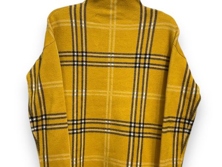 Sweater By Nicole Miller In Plaid Pattern, Size: S Hot on Sale