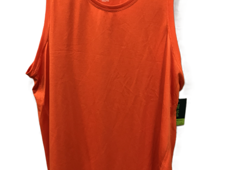 Orange Athletic Tank Top By Tek Gear, Size: 1x For Discount