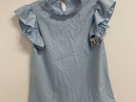 Top Short Sleeve By Shein In Blue, Size: Xs Hot on Sale