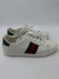 Gucci Aces Web Striped Sneakers In White, Size: 7 Supply