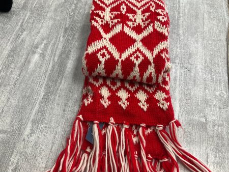 Scarf Winter By Old Navy In Red & White For Cheap