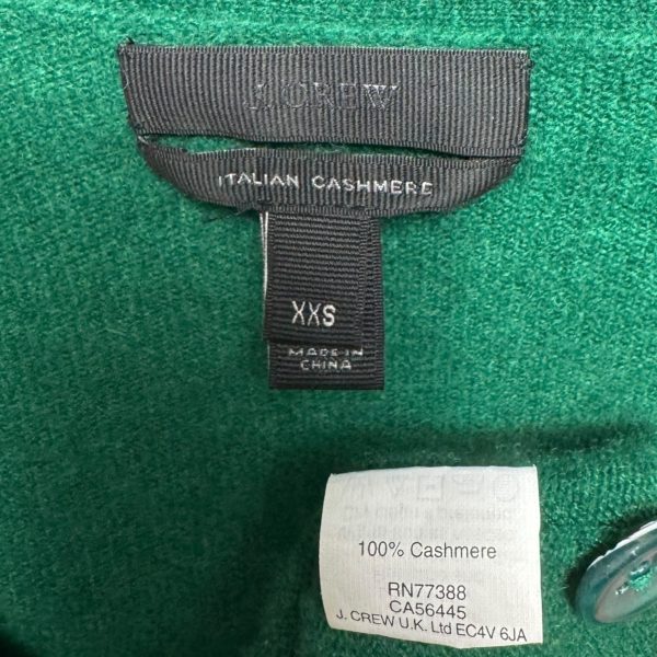 Sweater Cashmere By J. Crew In Green, Size: Xxs Online Sale