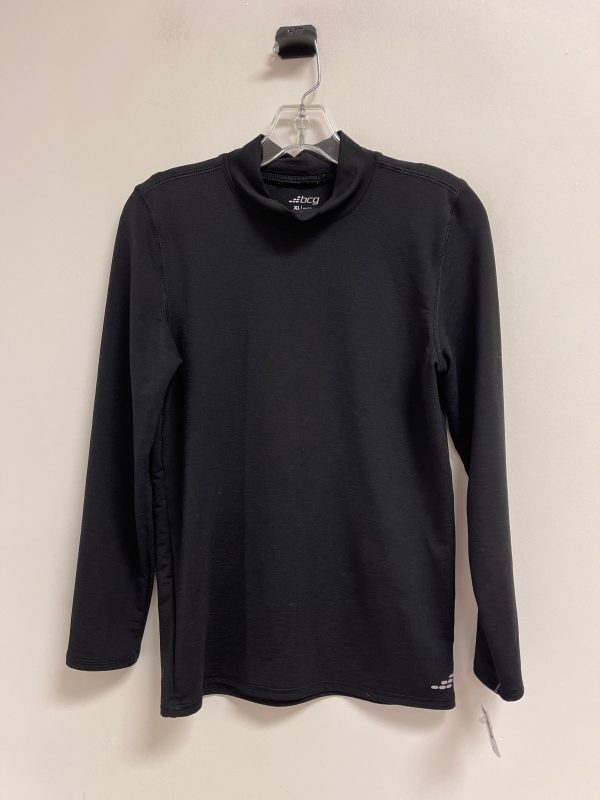 Athletic Top Long Sleeve Collar By Bcg In Black, Size: Xl Hot on Sale