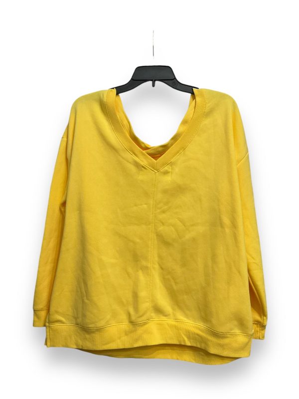 Top Long Sleeve By Clothes Mentor In Yellow, Size: L on Sale