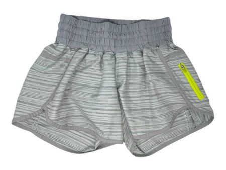 Athletic Shorts By Lululemon In Grey, Size: 6 For Sale